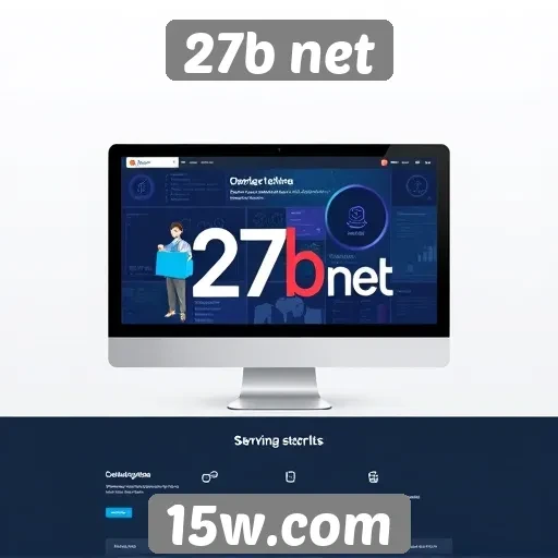 Interface do usuário do 27b net é intuitiva e acessível